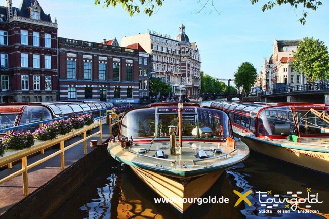 Amsterdam Grachtenfahrt Boote